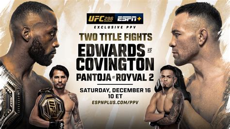 UFC 296: Edwards vs Covington Results .